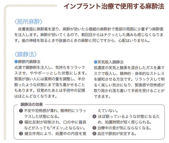 心身の不安を和らげる、麻酔の力。